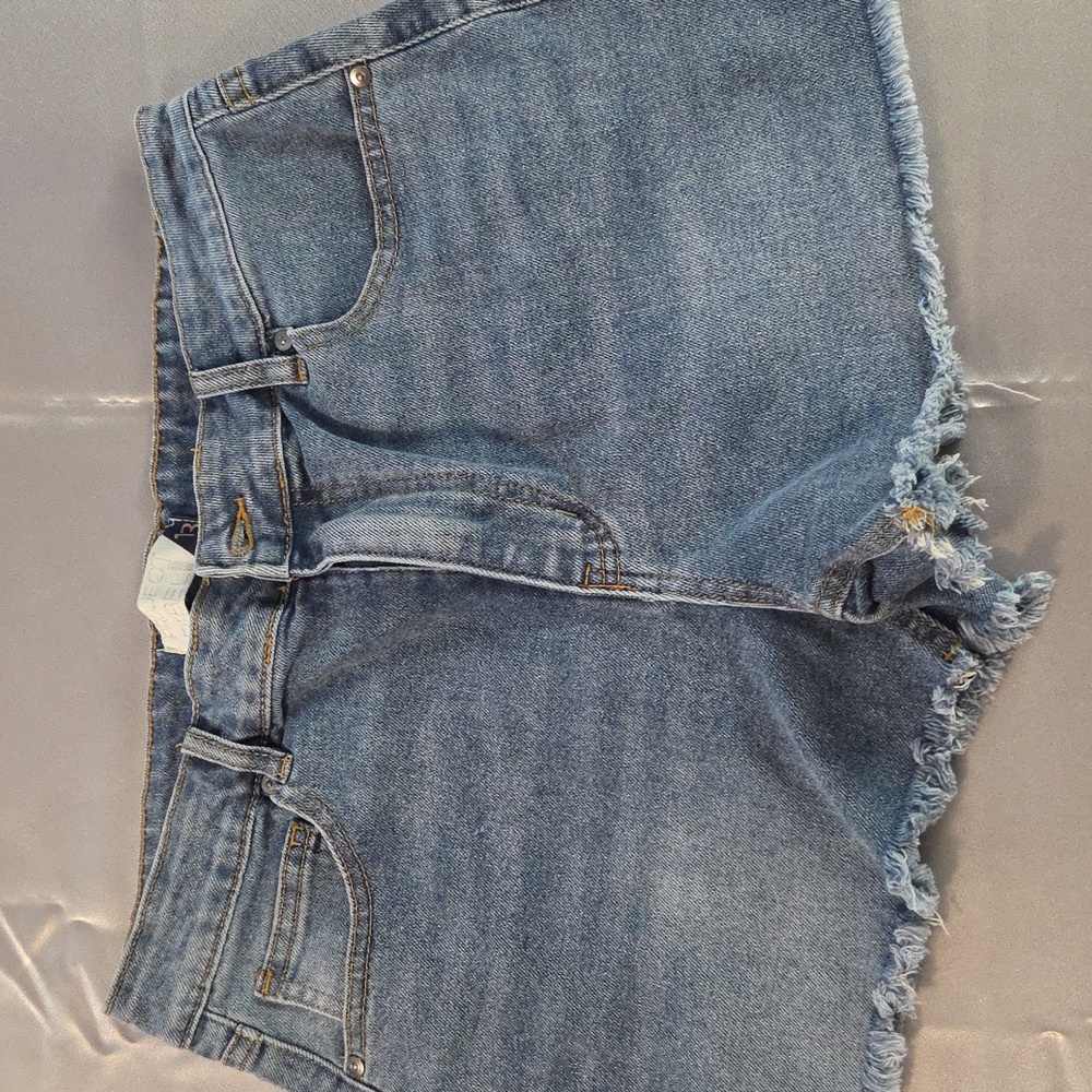 Project Rebel Denim Frayed Hem Shorts Juniors 13